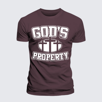 Property Of God Jesus God Christian Premium Mercerized Cotton Tee