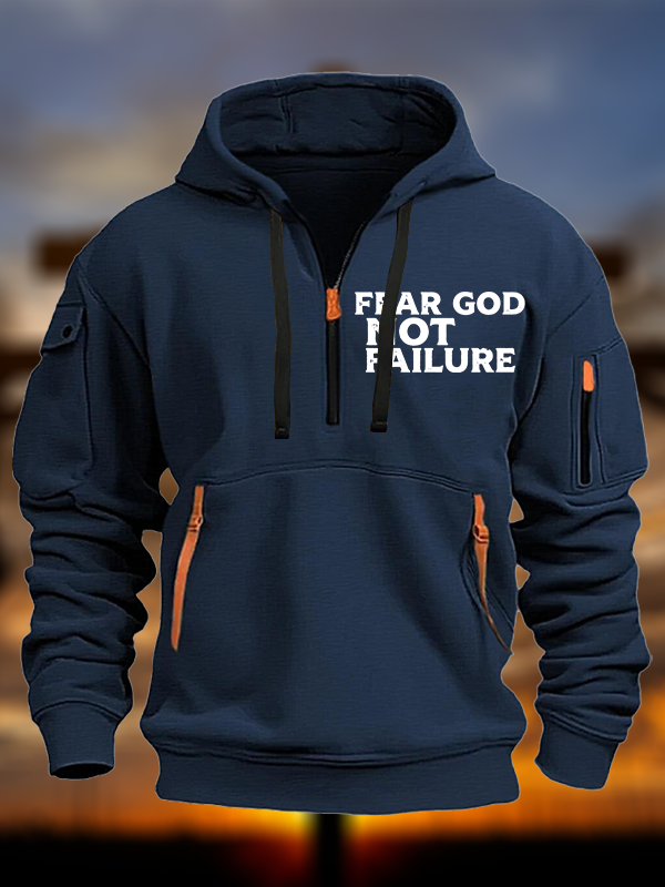 Fear God Not Failure Jesus God Christian Zipper Hoodies