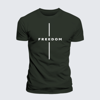 Freedom Is Not Free Jesus God Christian Premium Mercerized Cotton Tee