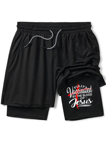 Fully Vaccinated By The Blood Of Jesus Christian Performance Shorts