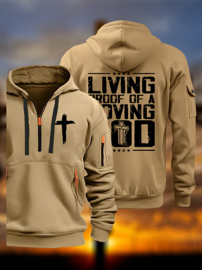 Living Proof Of A Loving God Jesus God Christian Zipper Hoodies
