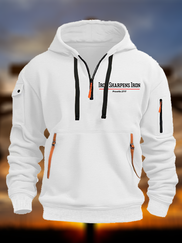 Iron Sharpens Iron Jesus God Christian Zipper Hoodies