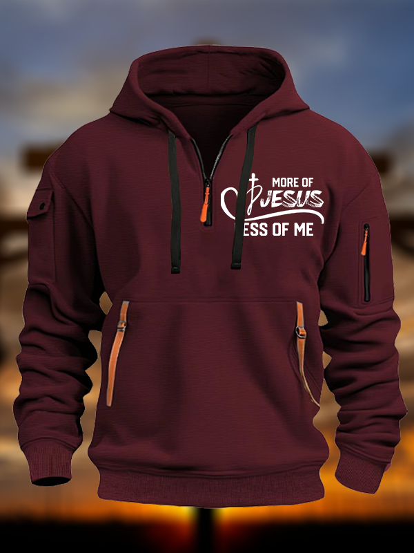 More Of Jesus Less Of Me Jesus God Christian Zipper Hoodies