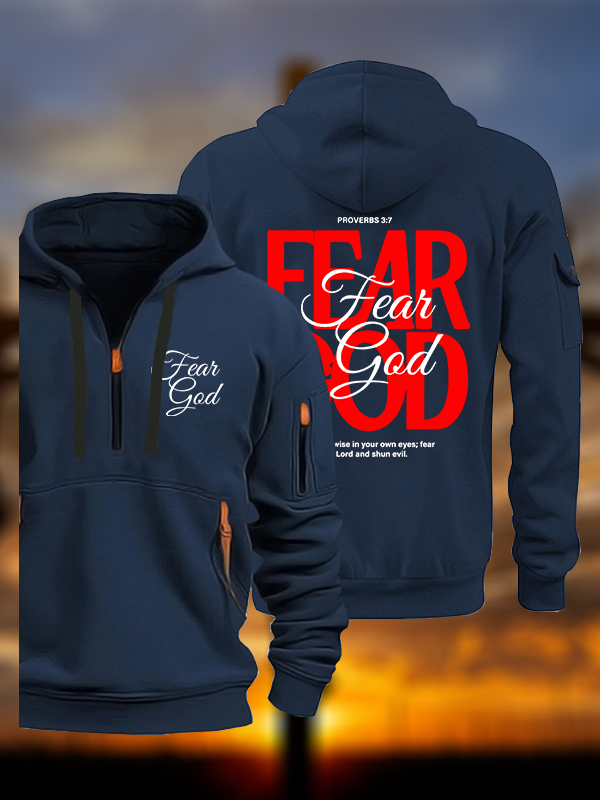 Fear God Jesus God Christian Zipper Hoodies