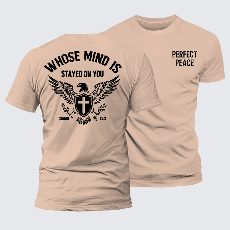 Perfect Peace Jesus God Christian Premium Mercerized Cotton Tee