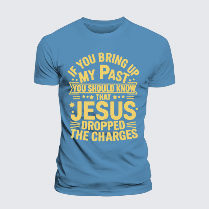 Jesus Dropped Jesus God Christian Premium Mercerized Cotton Tee