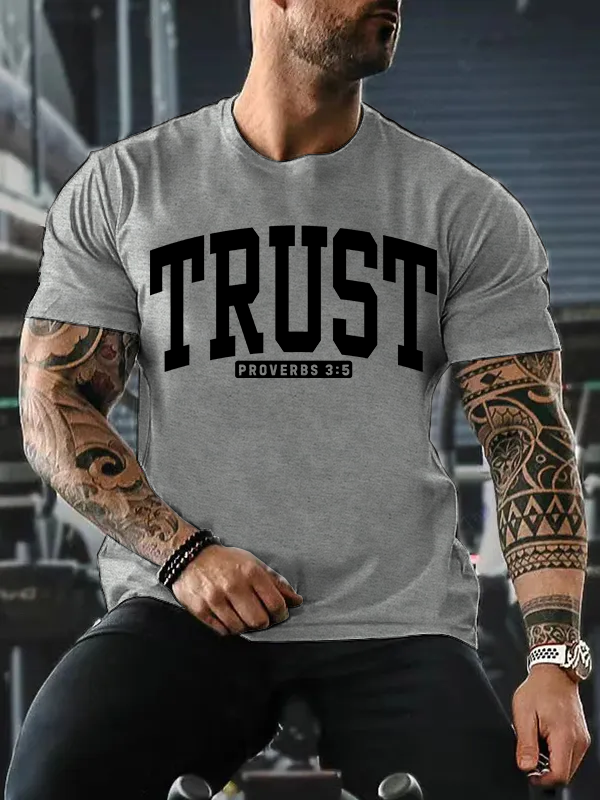 Trust In The Lord Jesus God Christian Cotton T-Shirt