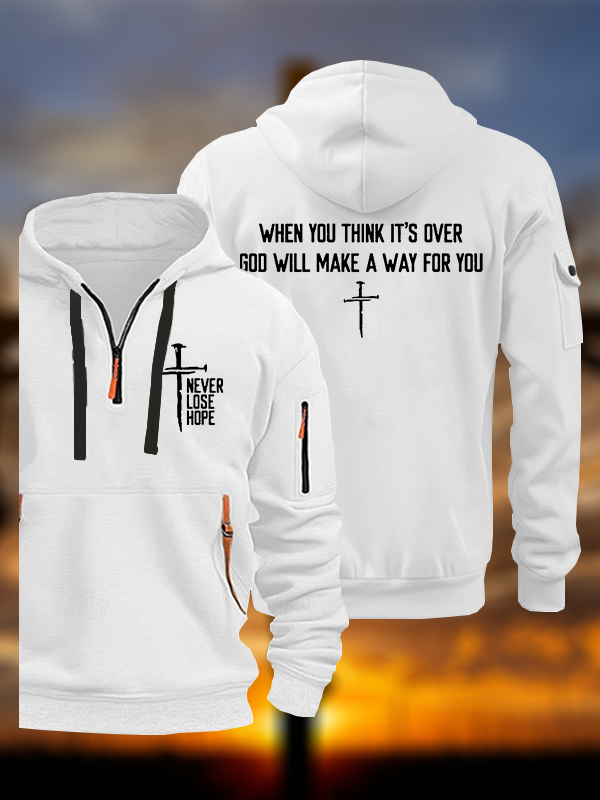 Never Lose Hope Jesus God Christian Zipper Hoodies