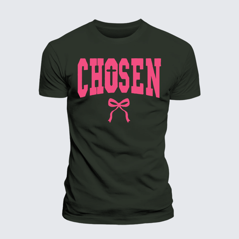 Chosen Jesus God Christian Premium Mercerized Cotton Tee