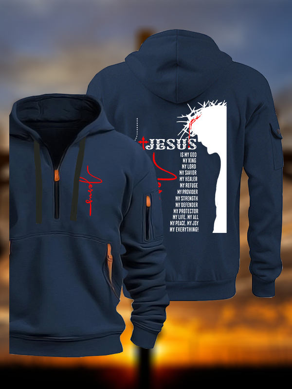 Jesus Crown Of Thorns Jesus God Christian Zipper Hoodies