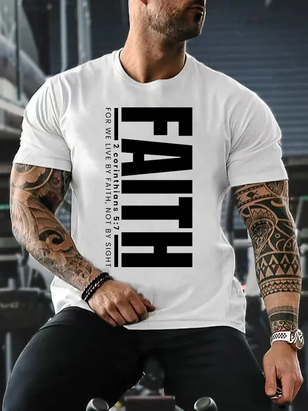 Christmas Faith Jesus God Christian Cotton T-Shirt