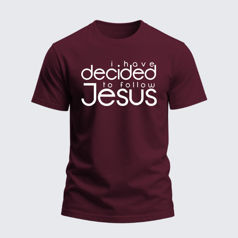 Heavyweight Cotton Tee - I have decided to follow Jesus