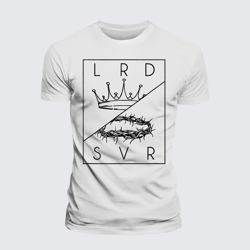 Lord Savior Jesus God Christian Premium Mercerized Cotton Tee