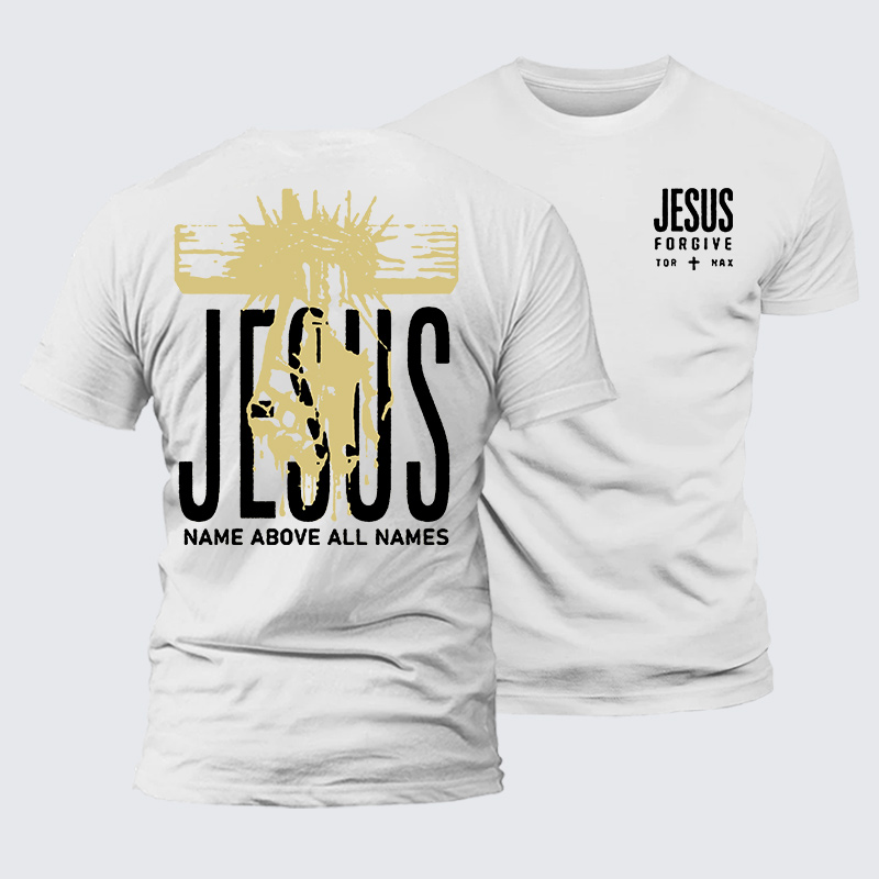 Jesus Name Above All Names Jesus God Christian Premium Mercerized Cotton Tee