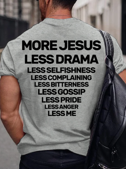 More Jesus Jesus God Christian Cotton T-Shirt