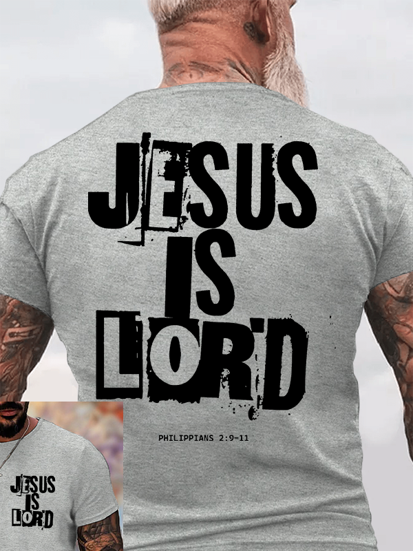 Jesus Is Lord Jesus God Christian Cotton T-Shirt