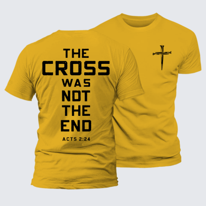 The Cross Was Not The End Jesus God Christian Premium Mercerized Cotton Tee
