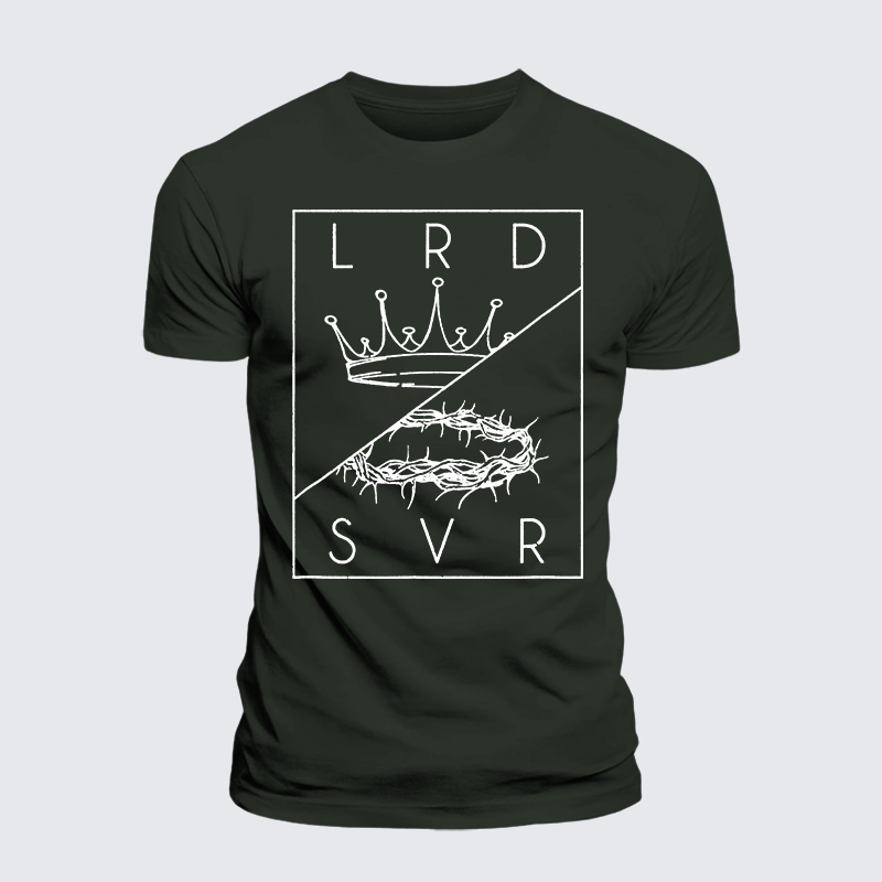 Lord Savior Jesus God Christian Premium Mercerized Cotton Tee