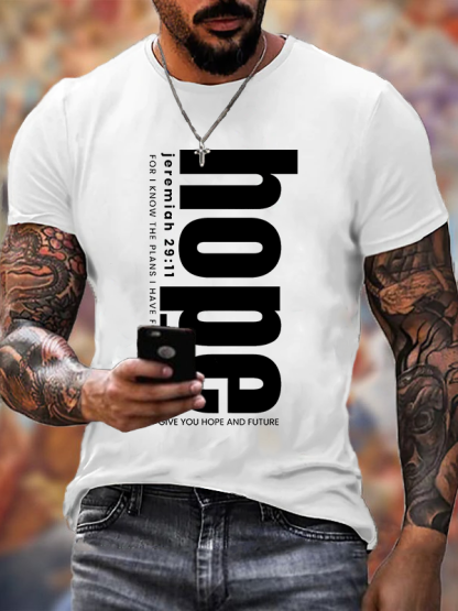 Hope Jesus God Christian Cotton T-Shirt