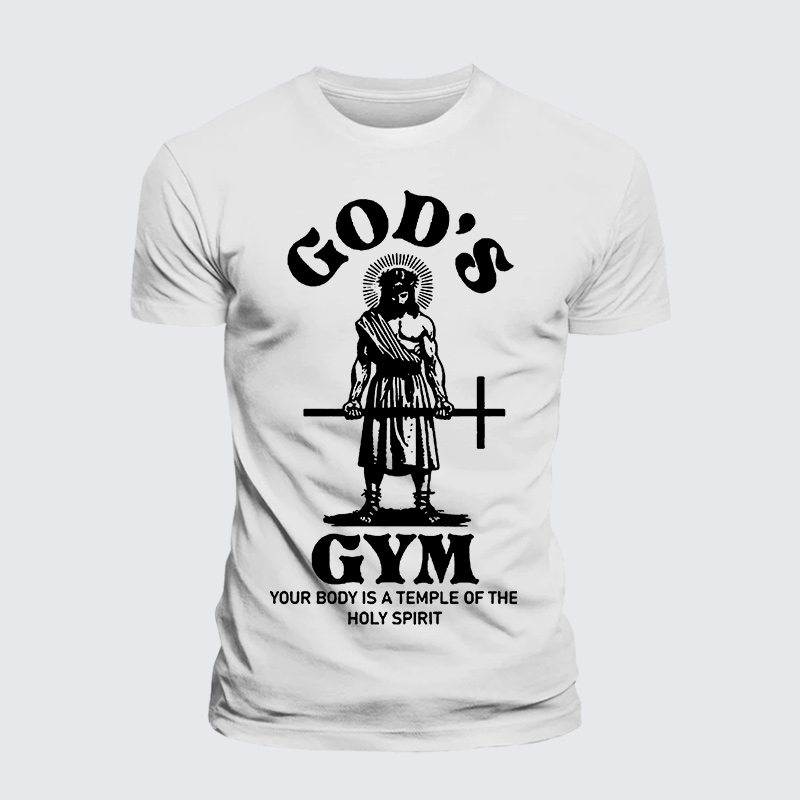 Your Body Is A Temple Of The Holy Spirit Jesus God Christian Premium Mercerized Cotton Tee