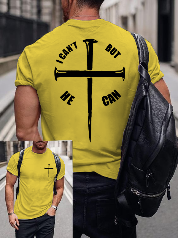 But He Can Jesus God Christian Cotton T-Shirt