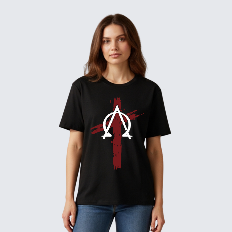 Cross Jesus God Christian Premium Mercerized Cotton Tee