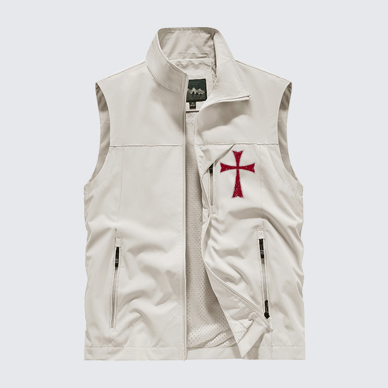 Knights Templar Crusader Outdoor Quick-dry Vest