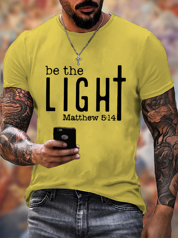Be The Light Christian Cotton T-Shirt