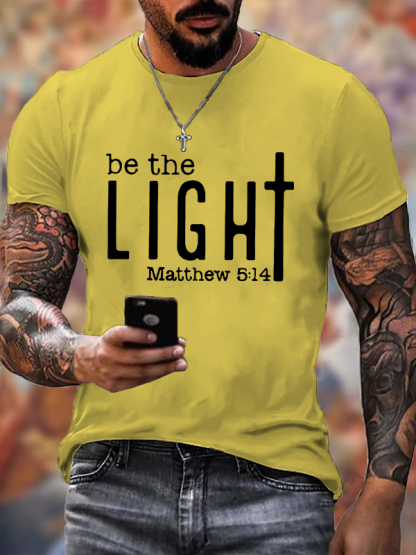 Be The Light Christian Cotton T-Shirt