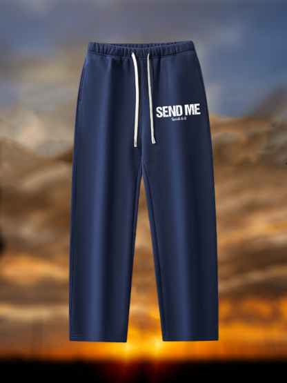 Isaiah 6:8 - SEND ME Christian Plush Fleece-Lined Sweatpant