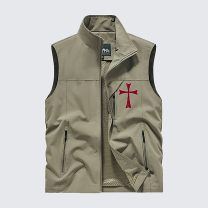 Knights Templar Crusader Outdoor Quick-dry Vest