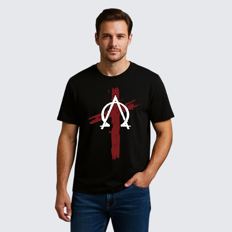 Cross Jesus God Christian Premium Mercerized Cotton Tee