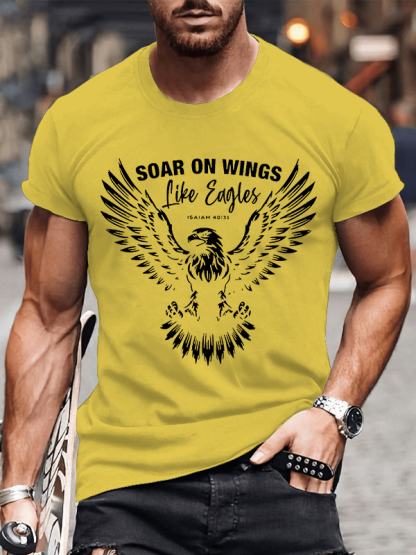 Soar On Wings Christian Cotton T-Shirt