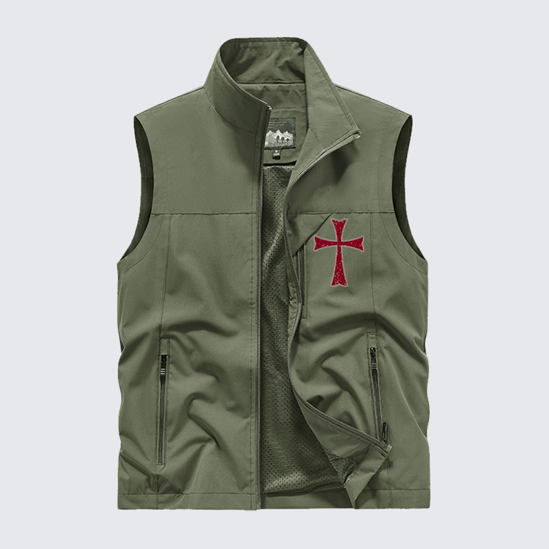 Knights Templar Crusader Outdoor Quick-dry Vest