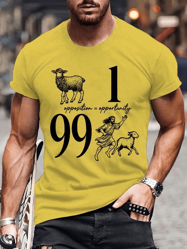 Opposition And Opportunity Christian Cotton T-Shirt