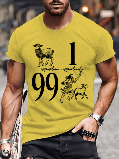 Opposition And Opportunity Christian Cotton T-Shirt