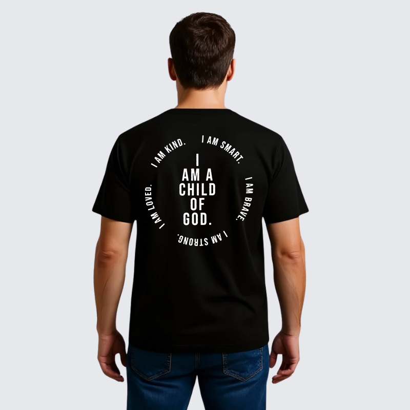 I Am A Child Of God Jesus God Christian Premium Mercerized Cotton Tee