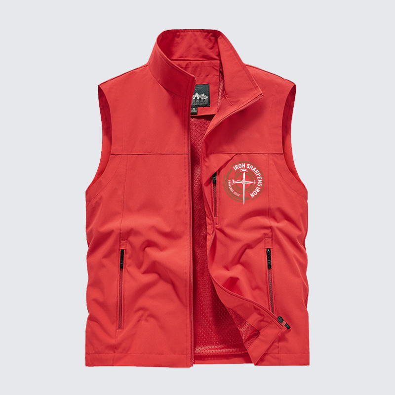 Iron Sharpens Iron - Proverbs 27:17 Jesus God Christian Outdoor Quick-dry Vest