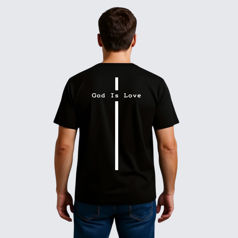 God Is Love Jesus God Christian Premium Mercerized Cotton Tee