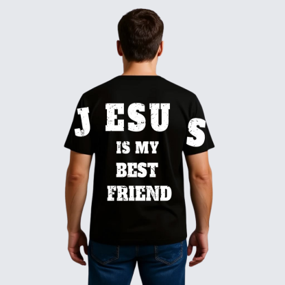 Jesus Is My Best Friend Jesus God Christian Premium Mercerized Cotton Tee