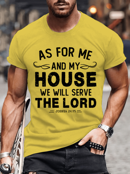 We Will Serve The Lord Christian Cotton T-Shirt