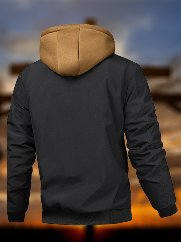 Yeshua King Of Kings Lord Of Lords Warm Hooded Bomber Jacket