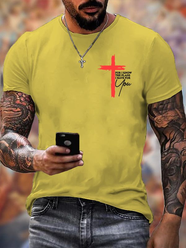 For I Know The Plans I Have For You Jeremiah 29:11 Christian Cotton T-Shirt