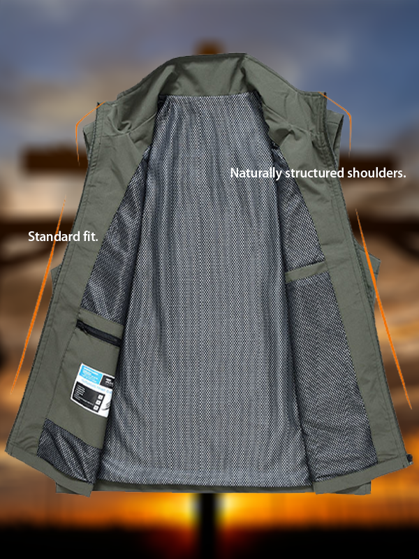 Cross Printed Outdoor Quick-dry Vest