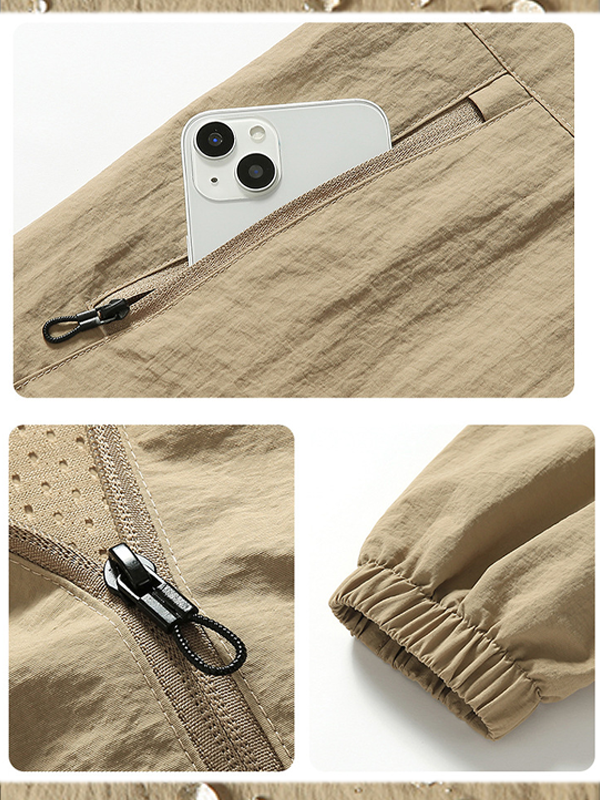 Men's Cross Print Casual Stand-collar Waterproof Jacket