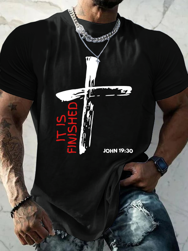 It Is Finished Christian Cotton T-Shirt
