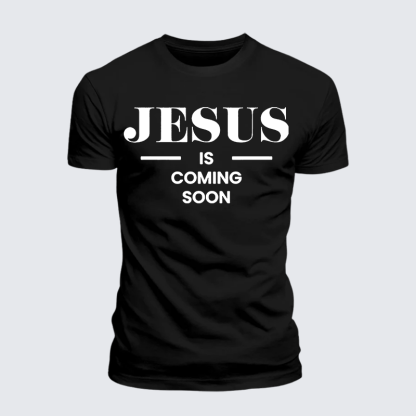 Jesus Is Coming Soon Jesus God Christian Premium Mercerized Cotton Tee