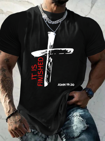 It Is Finished Christian Cotton T-Shirt