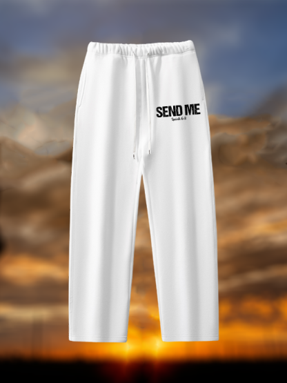 Isaiah 6:8 - SEND ME Christian Plush Fleece-Lined Sweatpant
