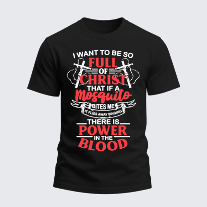 Heavyweight Cotton Tee - Power In The Blood